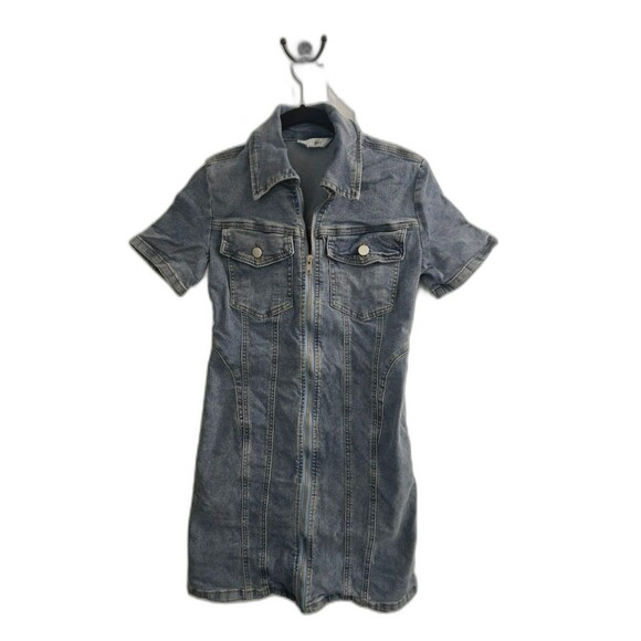 Riley & James Dresses & Skirts - Riley & James Women's S Stretchy Denim Dress Boho Chic